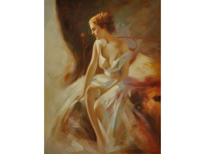 Obraz - Smutná dívka (Rozměr 60 cm x 50 cm)