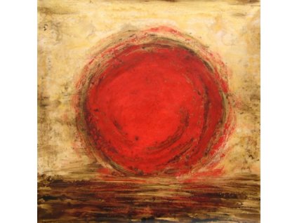 Obraz - Červený měsíc (Rozměr 100 cm x 100 cm)