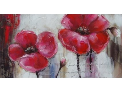 Obraz - Luční kvítí (Rozměr 60 cm x 120 cm)