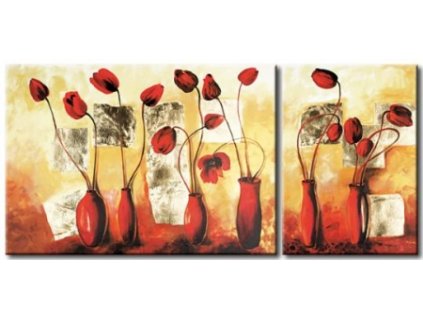 Obrazový set - Květinové zátiší (Rozměr 50 x 70 cm)