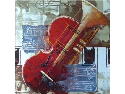 Obraz - Hudebníkův sen (Rozměr 100 cm x 100 cm)