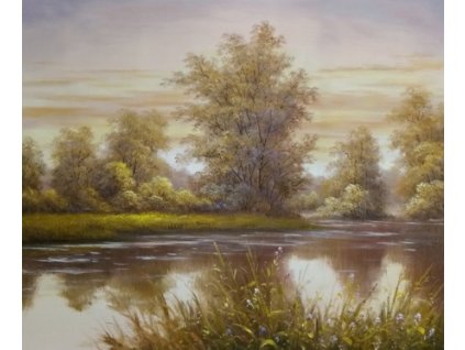 Obraz - Jaro u vody (Rozměr 50 cm x 60 cm)