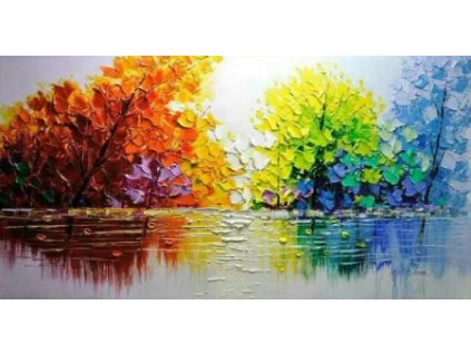Obraz - U jezera (Rozměr 60 cm x 120 cm)
