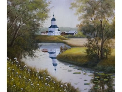 Obraz - Kostelík (Rozměr 50 cm x 60 cm)