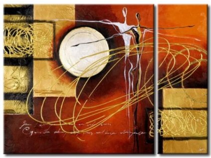 Obrazový set - Kolotoč tance (Rozměr 80 cm x 80 cm)