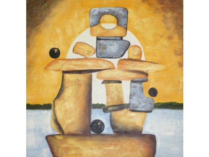 NS0659 obraz kostky z kamene