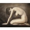Obraz- Klečící nahá žena (Rozměr 50 cm x 60 cm)