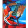 Obraz - Barevná kytara (Rozměr 50 cm x 40 cm)