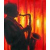 Obraz - Saxofonista (Rozměr 50 cm x 40 cm)