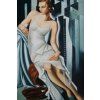 Žena v bílých šatech (Rozměr 60 cm x 40 cm)