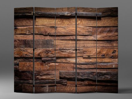 3D PARAVÁN DŘEVĚNÁ TEXTURA 1