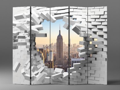 3D PARAVÁN VÝHLED NA NEW YORK 1