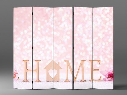 RŮŽOVÝ PARAVÁN HOME 1