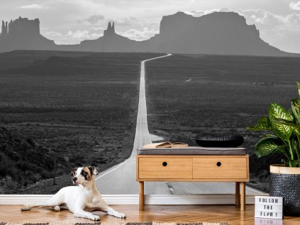 Tapeta cesta do Monument Valley 1