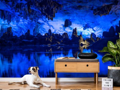TAPETA JESKYNĚ PODZEMNÍ JEZERO 1