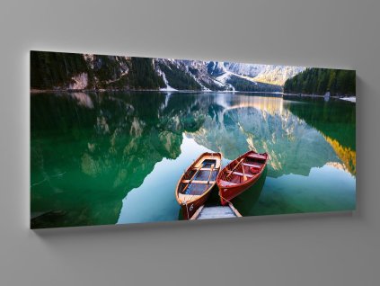 XXL Obraz Lodě v italském jezeře 1