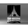 Černobílý paraván Eiffelova věž 1