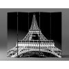 Černobílý paraván Eiffelova věž 1