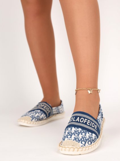 modre damske espadrilky so vzorom NB358BLUE 2