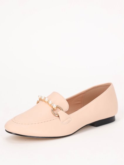 bezove mokasiny nizke LEI24BEIGE 1