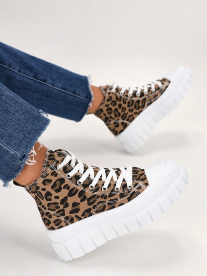 ČLENKOVÉ TENISKY S LEOPARDÍM VZOROM UB25LEOPARD 6