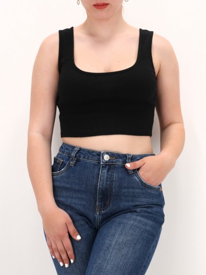 DÁMSKÝ ČERNÝ CROP TOP 200050