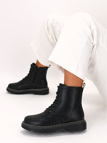 cierne damske workery 20202 BLACK 3