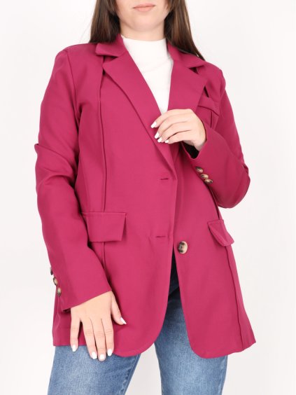 oversized cyklamenové sako 106 3 1