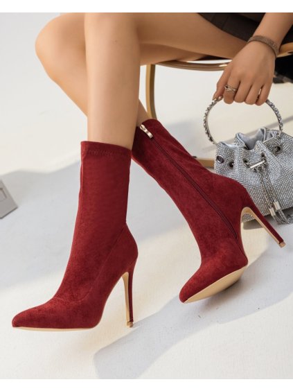 VÍNOVÉ ČIŽMY NA TENKOM OPÄTKU YJY8011-5