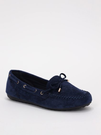 semisove mokasiny s maslou modre SBHX 41BLUE 2
