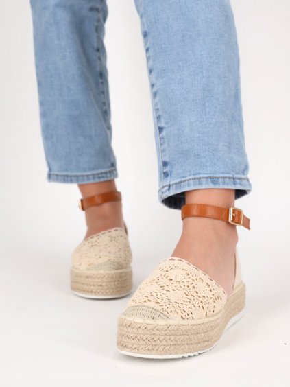 damske espadrilkove sandale na platforme bezove SEZZ22BEIGE 2