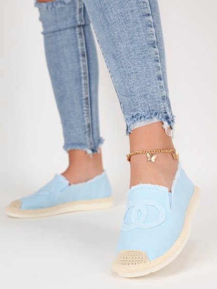 modre damske espadrilky latkove slip on NB273BLUE 5