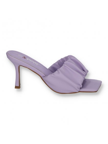 damske slapky na opatku fialove T389PURPLE 1