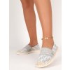 sive damske espadrilky so vzorom NB358GREY 2