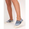 modre damske espadrilky so vzorom NB358BLUE 4