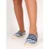 modre damske espadrilky so vzorom NB358BLUE 2