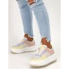 damske tenisky na platforme BL292YELLOW 1