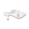 Biele slapky na podpatku YX5WHITE 8