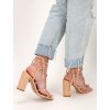 Béžové šnúrovacie sandále SF19BEIGE 3