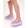 FIALOVÉ SANDÁLKY NA PLATFORME YES7198 11PURPLE 4