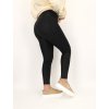 Koženkové nezateplené legíny 3952BLACK 3