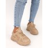 Béžové tenisky na platforme BL279KHAKI 3