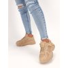 Béžové tenisky na platforme BL279KHAKI 5