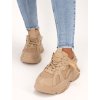 Béžové tenisky na platforme BL279KHAKI 6