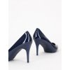 modre lakovane lodicky na vysokom podpatku EL1611NAVY 2