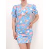 MODRÉ MINI ŠATY SO VZOROM 200045 1blue 1