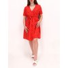 BODKOVANÉ ŠATY ČERVENÉ 200053