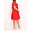 BODKOVANÉ ŠATY ČERVENÉ 200053
