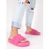 prepletane slapky na platforme cyklamenove SS126FUSH 6