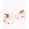 platformove damske slapky s prepletanou prackou SS138BEIGE 3